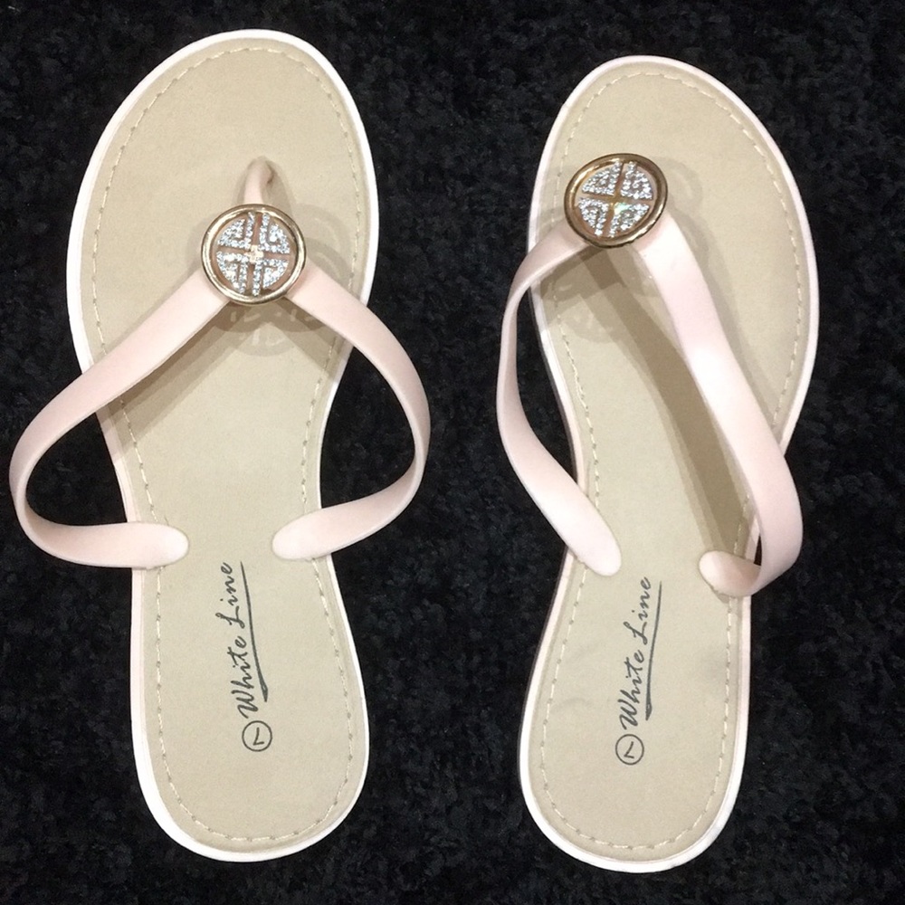 Baby pink sandals